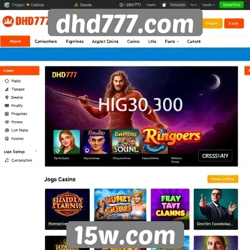 Interface do usuário no dhd777.com é intuitiva